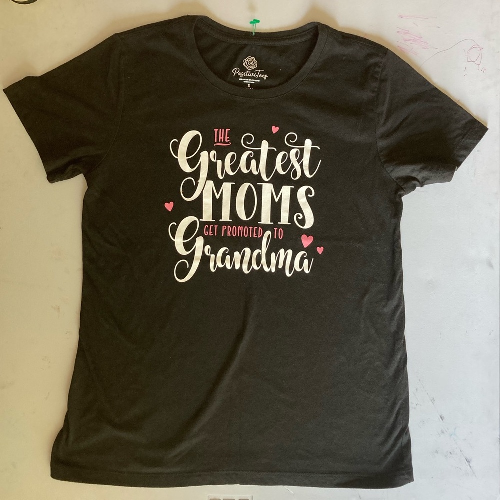 Grandma T Shirt Womens Size S Black Graphic Tee Cute Gift Positivitees